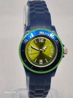 Orologio da polso al quarzo blu e verde, come nuovo!