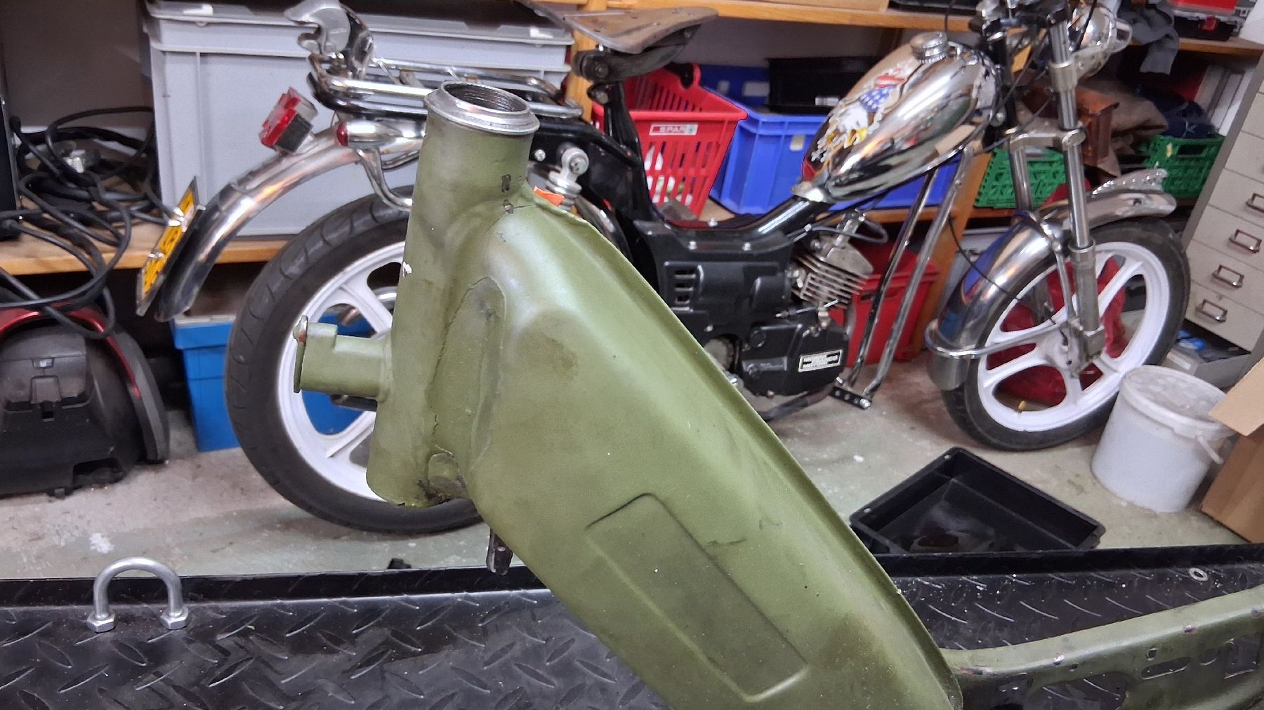 Piaggio Parti ricambio per ciclomotori: Piaggio Ciao Rahmen mit Ausweis – Difettoso da Wolfenschiessen venduto da 2-stroke-garage 8