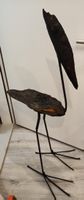 Skulptur Kunst Design aus Kohle Holz, Vogeldesign Zürich