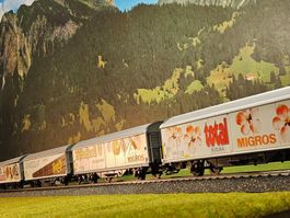 Märklin 4785 _ SBB Hbis Güterwagen Set der MIGROS _ Spur H0