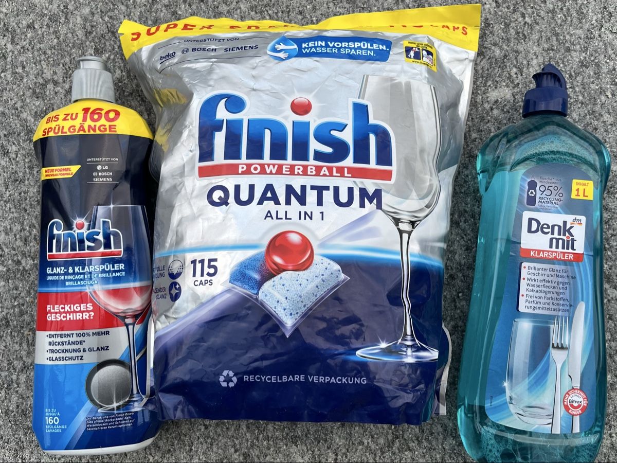 Finish Pflegeprodukte: Dishwasher Detergent Bundle: Finish Quantum & Denk Mit Rinse – Neu und originalverpackt aus Wilen b. Wollerau von seb_s6jm
