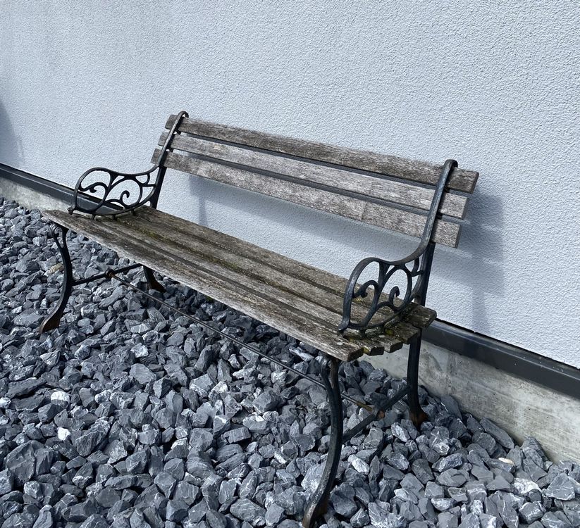 alte Gartenbank Gestell aus Gusseisen Kaufen auf Ricardo