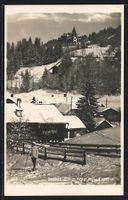 Gstaad, Ortsansicht mit Hotel Alpina im 