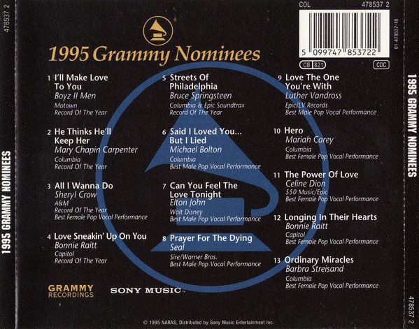 CD: 1995 Grammy Nominees F15 – Usato da Sessa venduto da fraenklishop 1