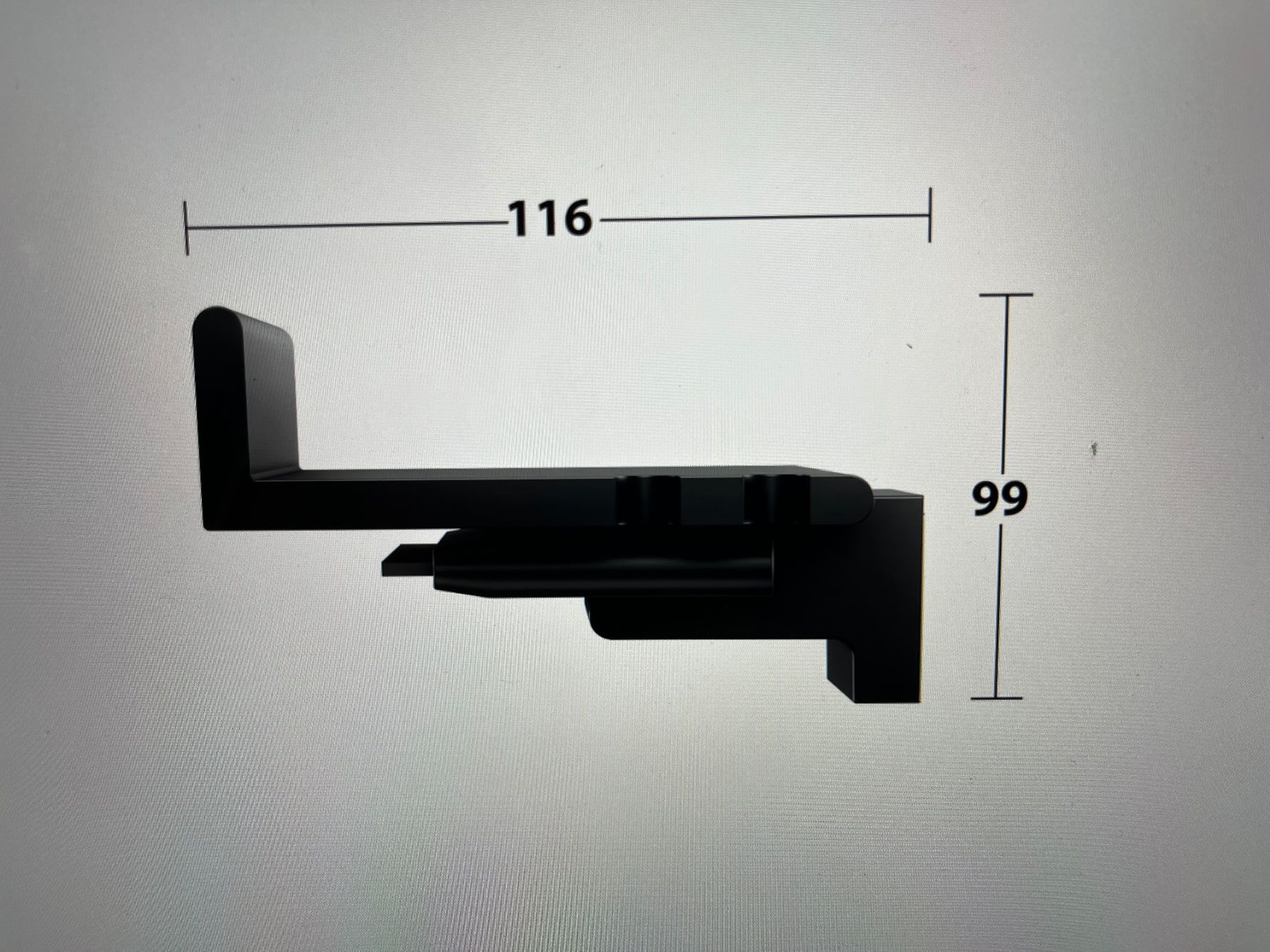 Supporti a parete: KEUCO Reva Duschablage, Schwarz matt – Nuovo e nell'imballaggio originale da Schleitheim venduto da heni75 3