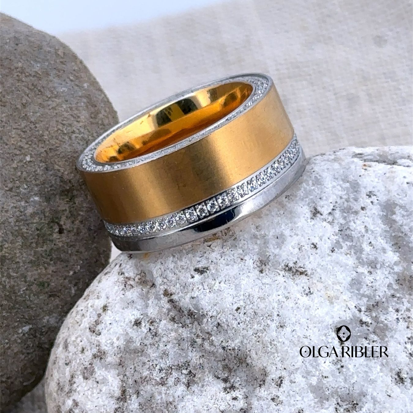 Olga Ribler Ringe: Edelstahl Statement Ring Ringgrösse 58 – Neu (gemäss Beschreibung) aus Luzern von Schmuckoutlet 4