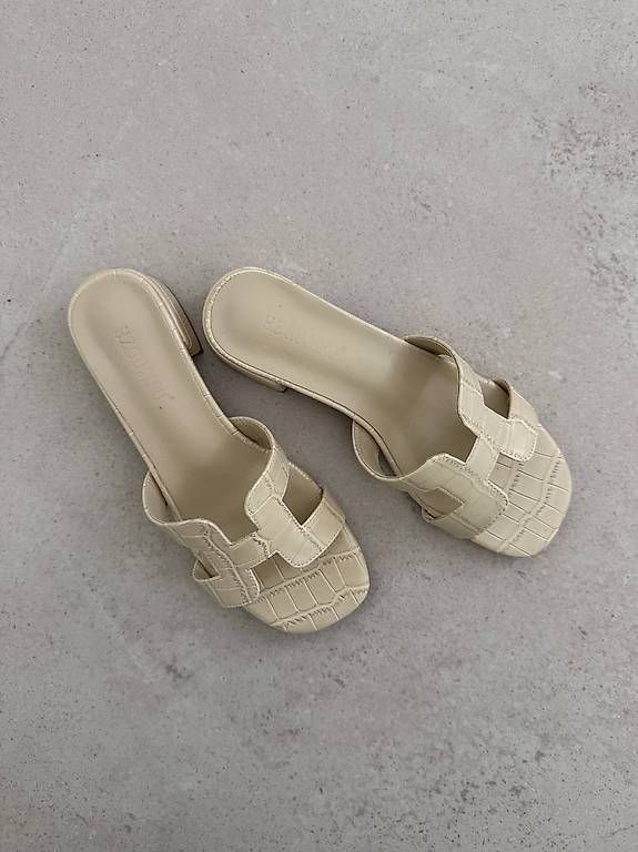 Scarpe da donna: Sandalen Croco Leather Gr. 37 NEW – Usato da Merlischachen venduto da GlamGarb 1