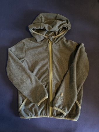 Warme Fleece Jacke mit Kapuze von 46N, Grösse 140