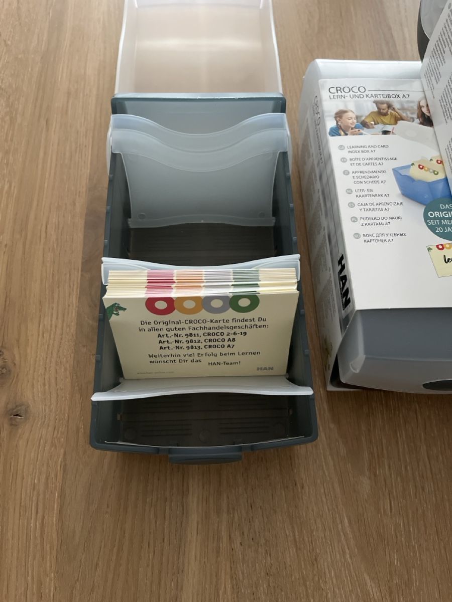 Sistemi di archiviazione: 4x HAN Lern- & Karteikartenbox A7 – Nuovo e nell'imballaggio originale da Ruswil venduto da silver06 3