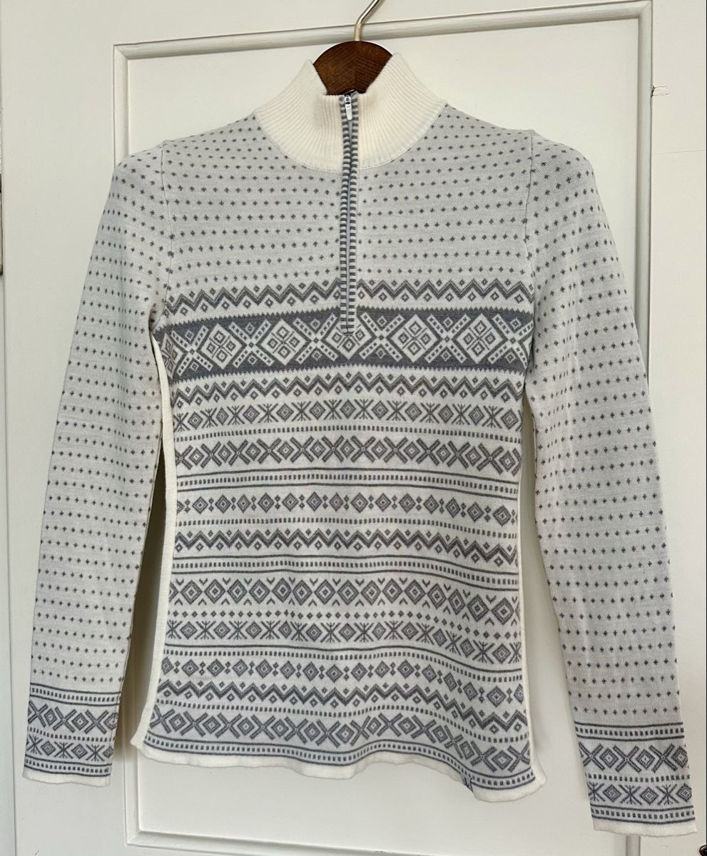 Maglioni & Felpe: Winter Pullover, 100% Merino, Grau/Weiss, Gr. S Top! – Nuovo (secondo la descrizione) da Zollikon venduto da _M65_