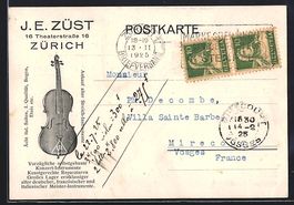 Zürich, J. E. Züst, Theaterstrasse 16,