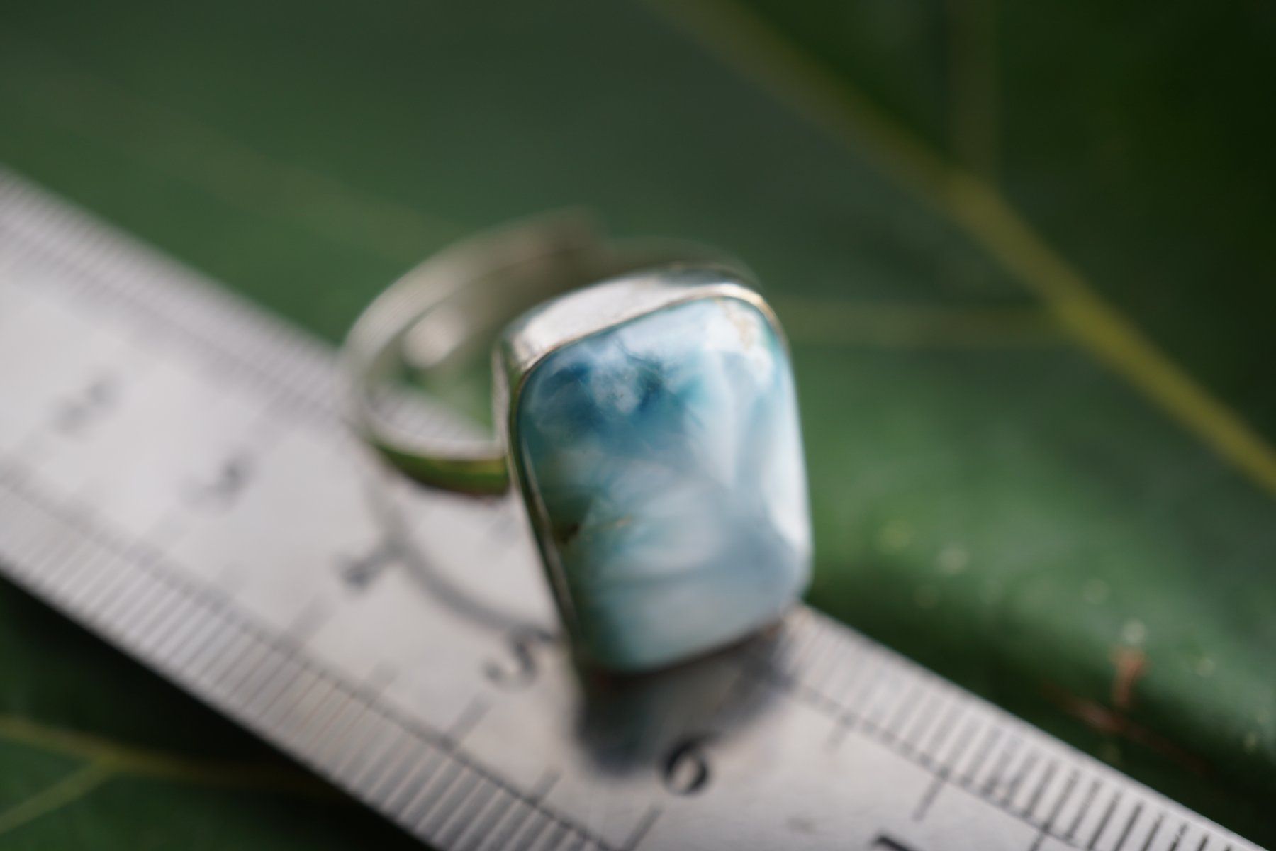 Minerali & Pietre curative: Larimar      ring Grösse  Variabel     (Räumung!) – Nuovo e nell'imballaggio originale da Eschenbach SG venduto da topstone 5