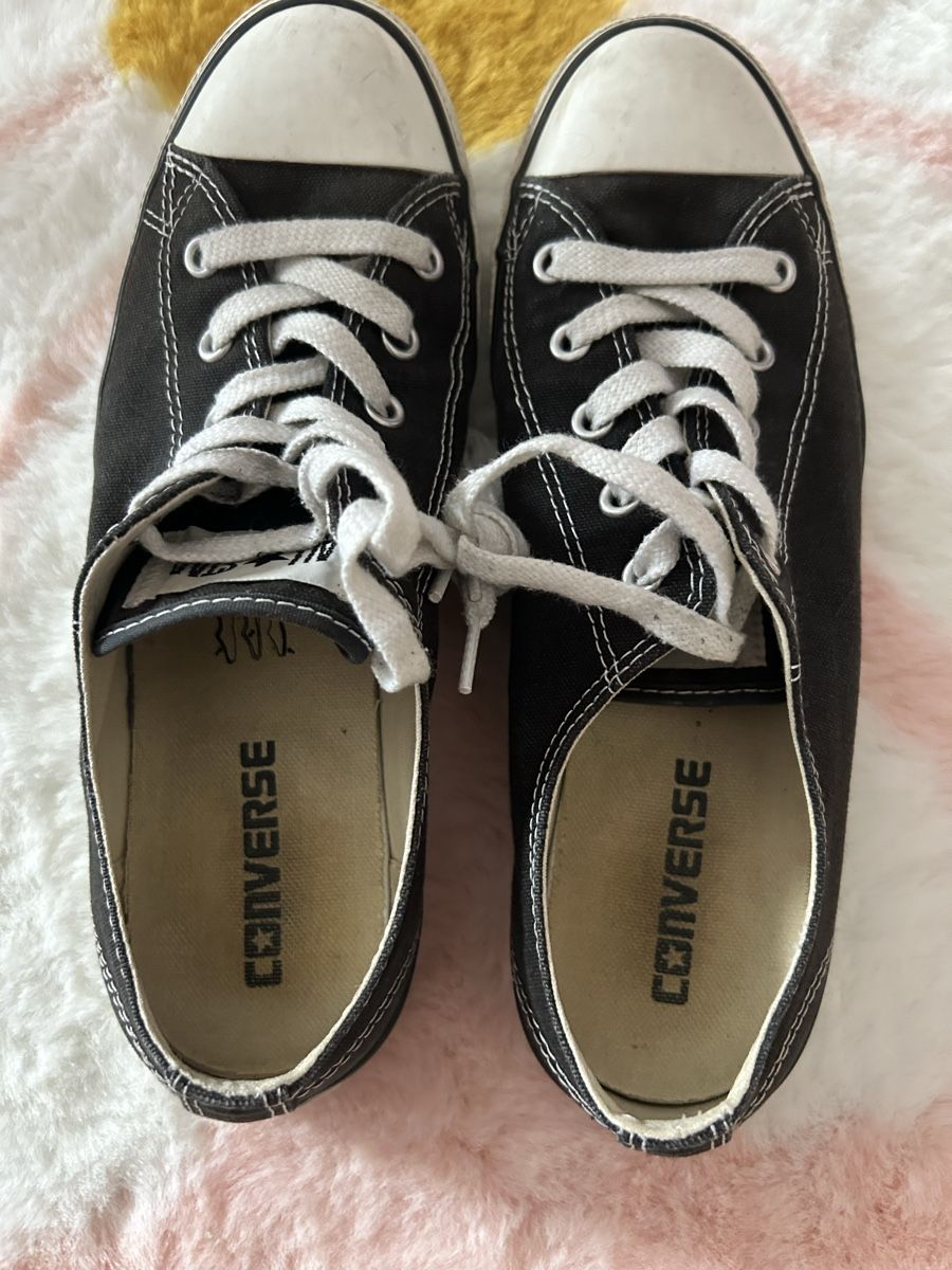 Converse Scarpe da donna: Converse 39 schwarz weiss niedrig – Usato da Winterthur venduto da MetalCicada 2