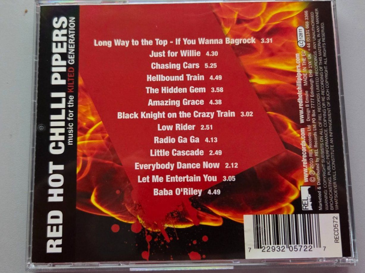 CD: CD RED HOT CHILLI PIPERS - Music for the Kilted Generation – Usato da Schaffhausen venduto da Kellerrassel 2
