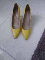 Escarpin San Marina,  jaune , en cuir véritable
