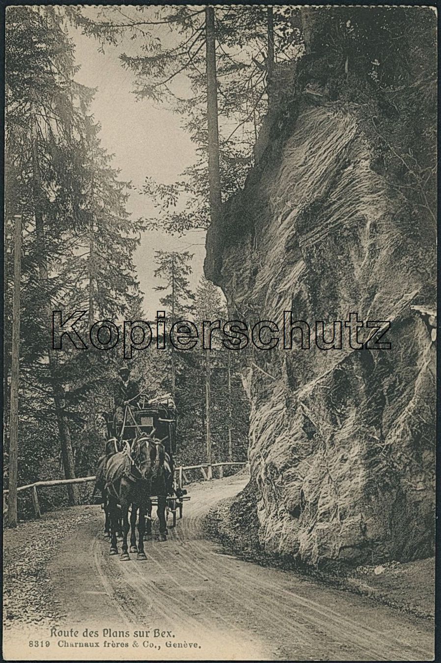 Cartoline postali: VD Les Plans sur Bex - Postkutsche – Usato da Schindellegi venduto da leecollect