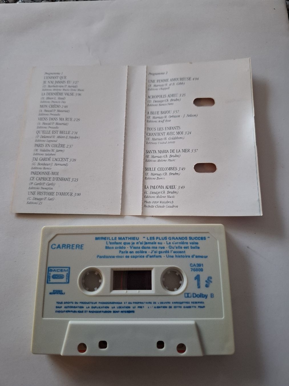 Cassettes audio: Mireille Mathieu K7 – D'occasion à Crémines par Carambaaa 4
