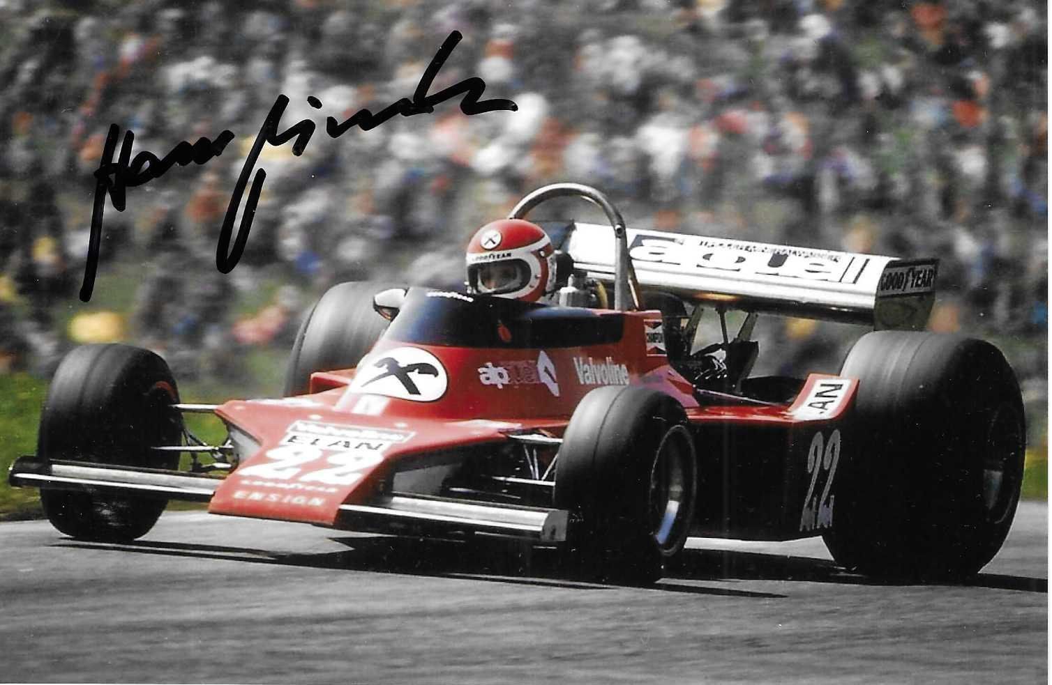 Autografi: Binder, Ensign 1976, original signiert! – Usato da Grünenmatt venduto da F1Racing-Switzerland