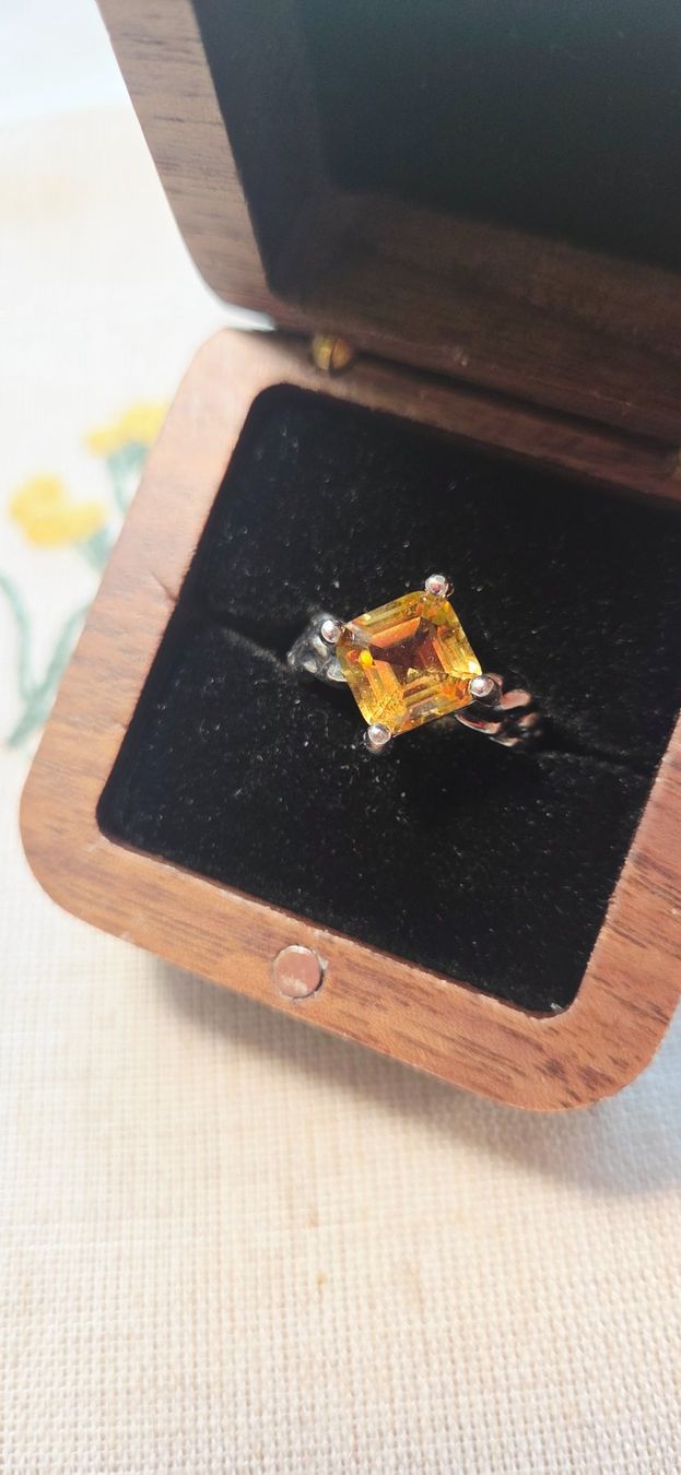 Anelli: NEW - S925 Citrine Ring (Adjustable) – Nuovo (secondo la descrizione) da Zürich venduto da cin_wcf6 2