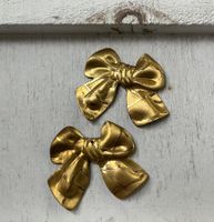 2 fiocchi vintage in ottone