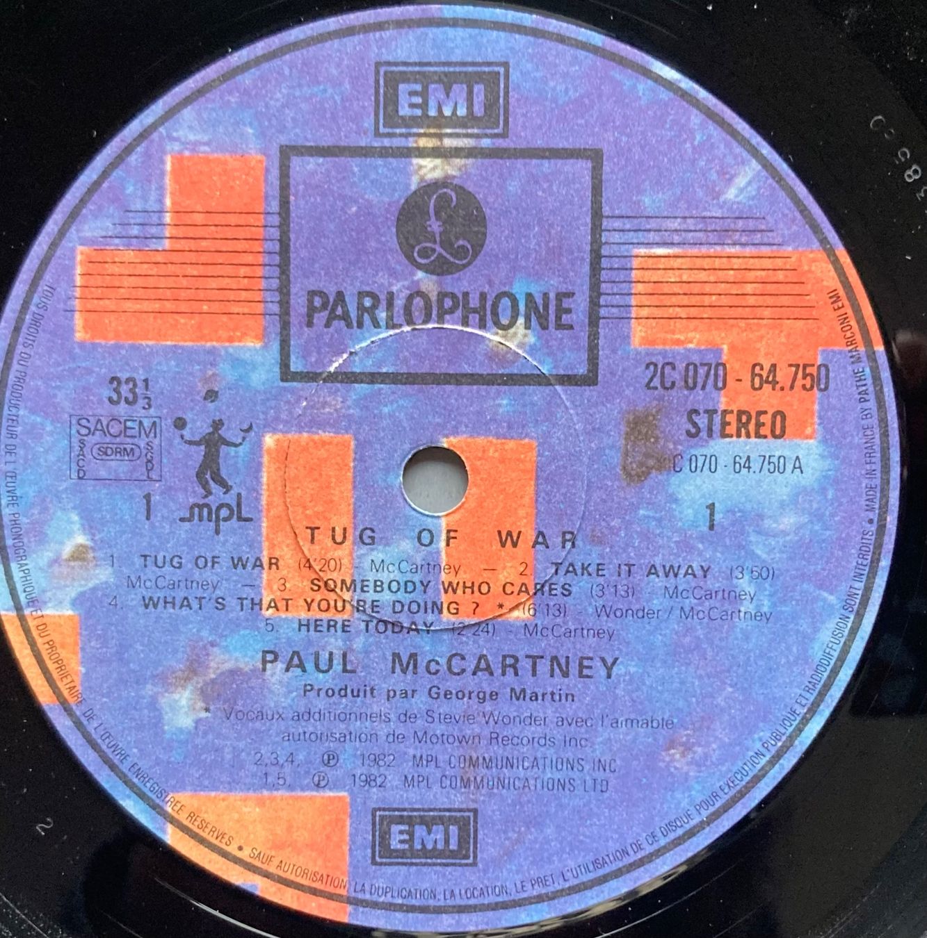 Schallplatten: PAUL MCCARTNEY - TUG OF WAR – Gebraucht aus Poliez-Pittet von Newtown-Records 3