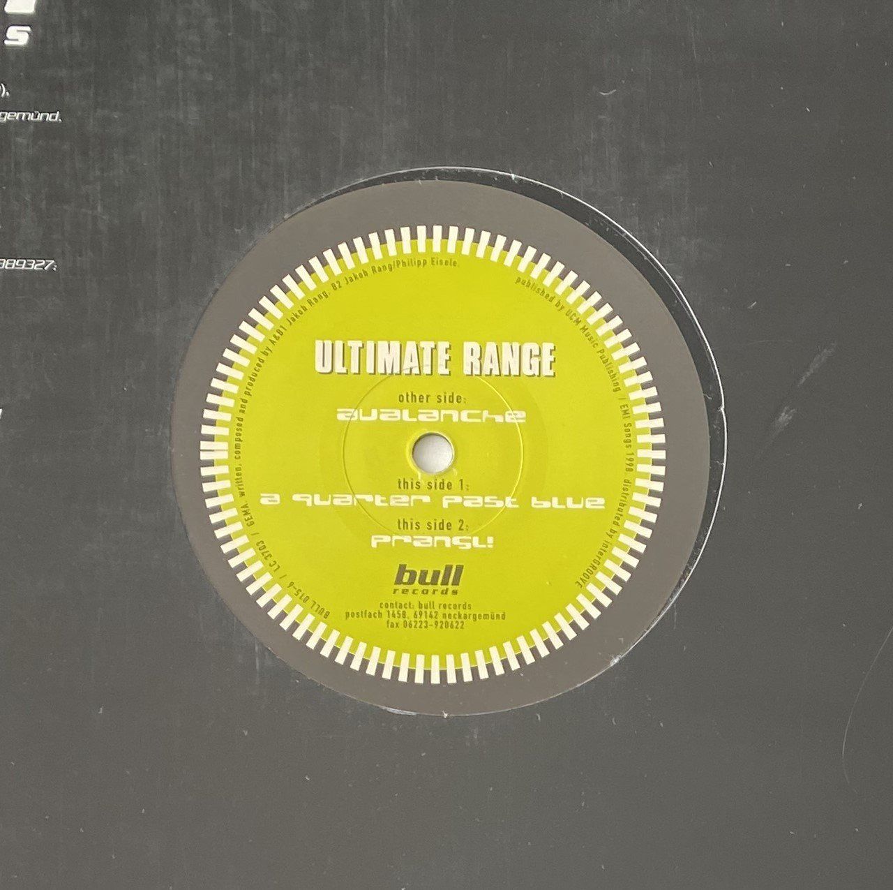 Dischi in vinile: Ultimate Range, Avalanche (Trance) – Usato da Flums venduto da Empe1 2