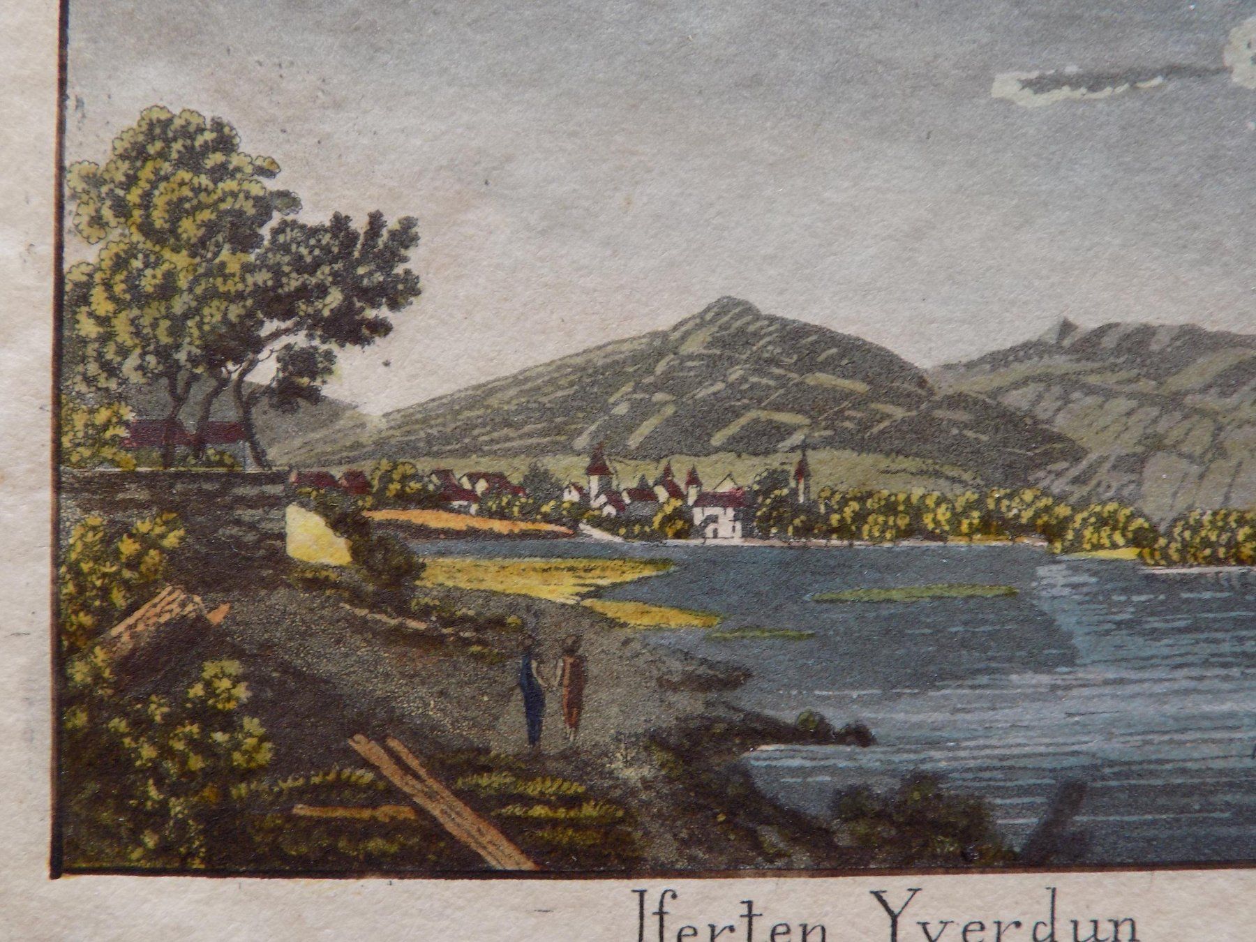 Incisioni: Yverdon kolorierte Aquatinta – Usato da Risch venduto da Antikfee 2