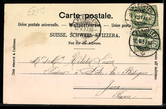 Cartoline postali: AK Fleurier, Vue Generale – Usato da Berlin venduto da bartko-reher 1