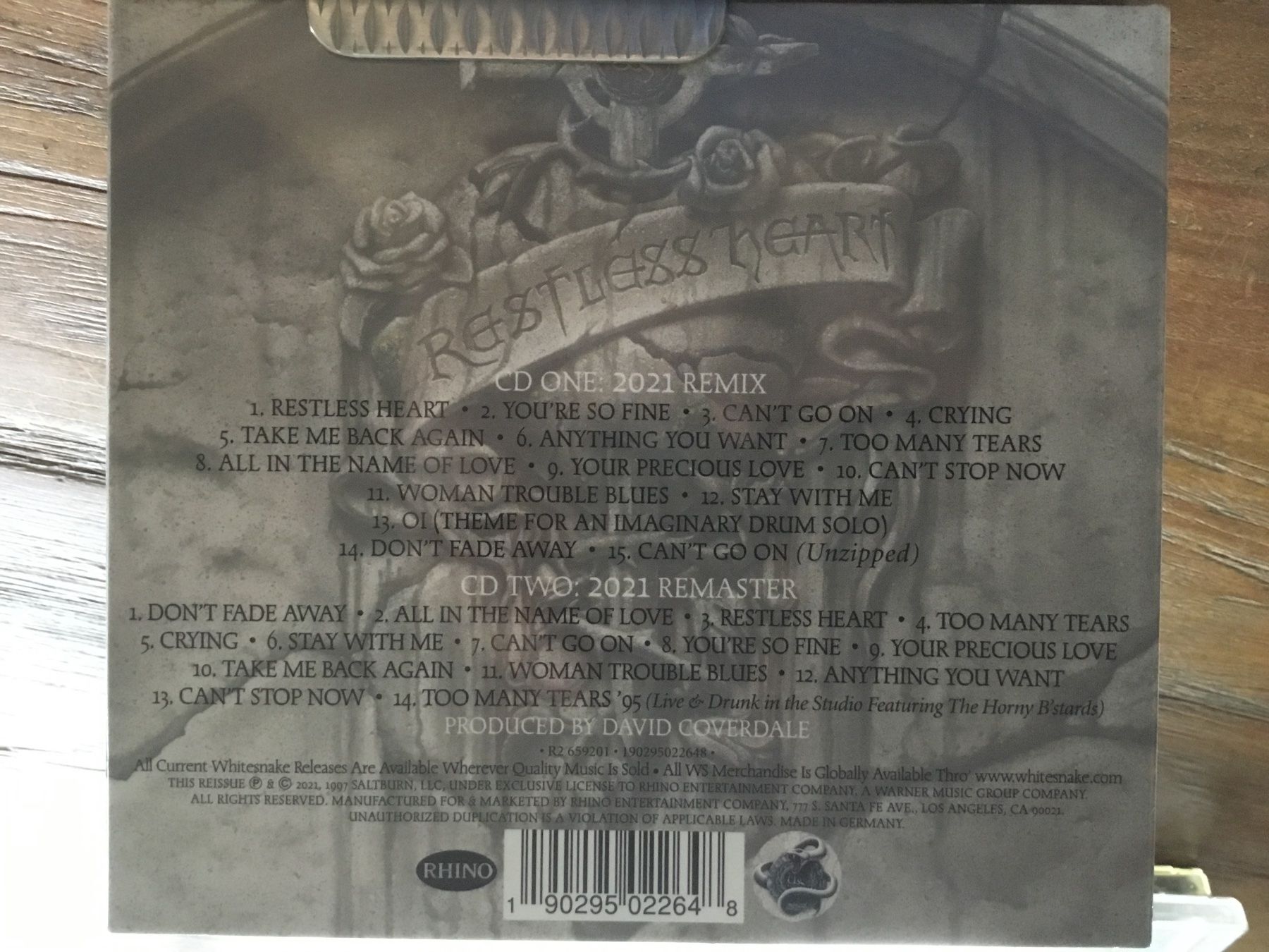 CD: Whitesnake - Restless Heart 25th Anniv. Edition CD Double🦈 – Usato da Thierachern venduto da sweden08 1