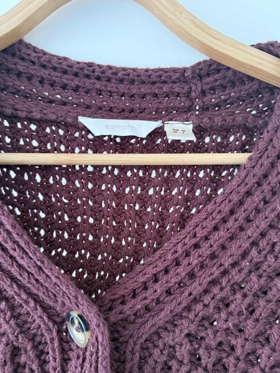 Giacche: Esmera Strickjacke XS, weinrot – Usato da Basel venduto da zukk_ 1