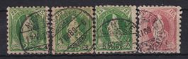 Stehende Helvetia: 4 Werte B-Serie - Kat. 240