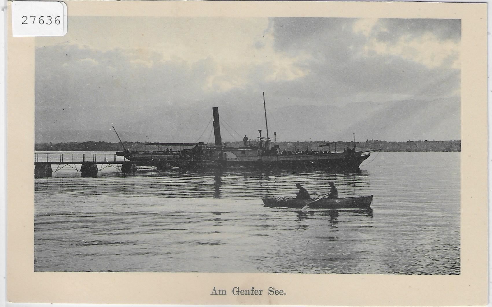 Cartes postales: Am Genfer See - Lac Leman - Dampfschiff – D'occasion à Ettingen par Kartenplanet