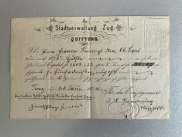 Quittubg Stadtverwaltung Zug