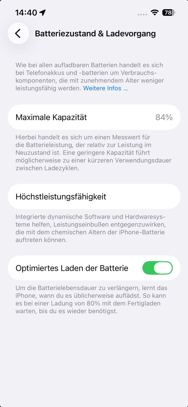 Apple Telefoni cellulari / Smartphones: iPhone 14 | Midnight Blue | 128 GB | 84% Batterie – Usato da Regensdorf venduto da WetTowel42 9