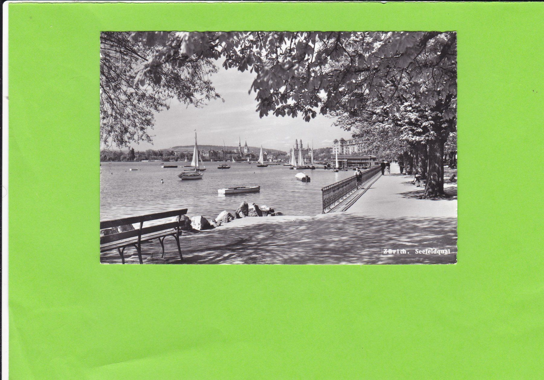 Cartoline postali: Zürich-Seefeldquai-belebt – Usato da St. Peterzell venduto da neckertal