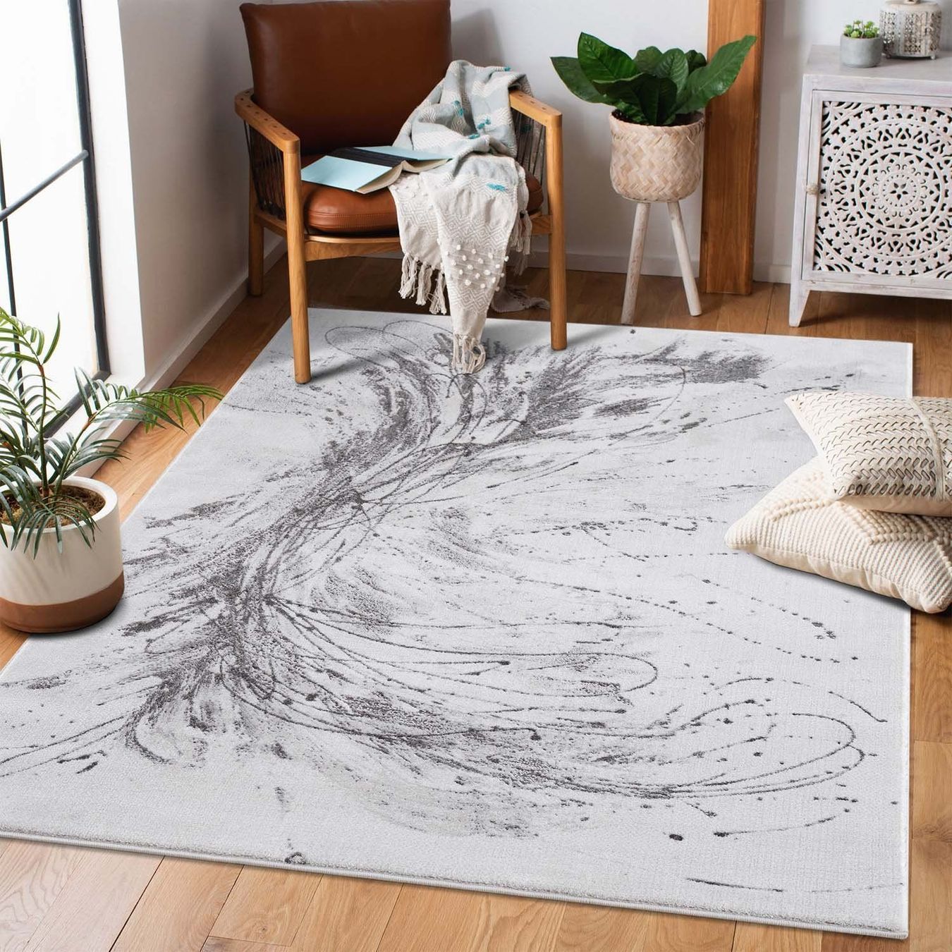 Tappeti: Teppich Chic 199 Grau, 160x230cm – Nuovo e nell'imballaggio originale da Reinach AG venduto da carpethouse