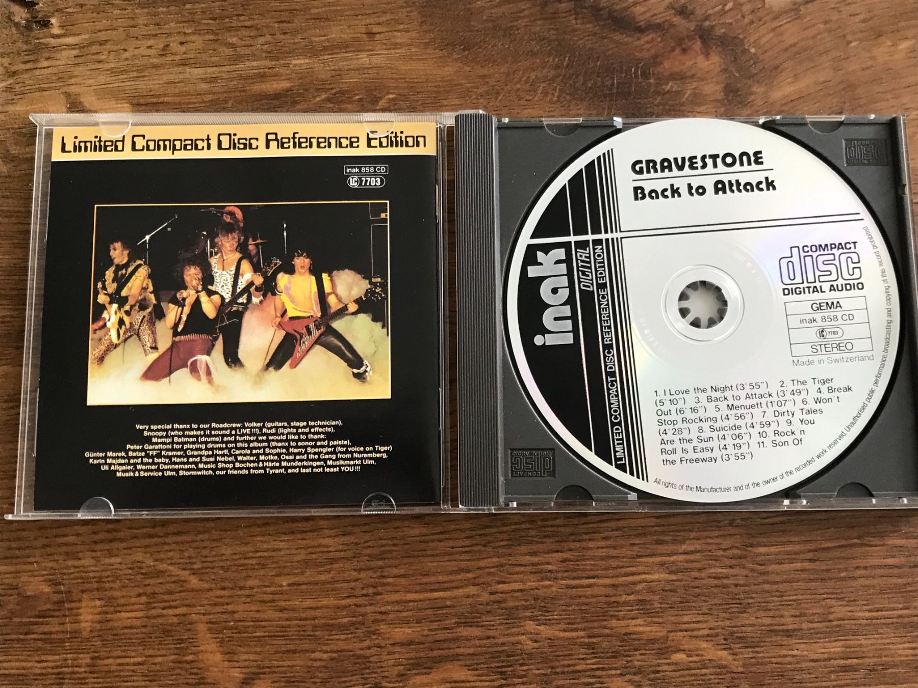 CD: GRAVESTONE - Back to Attack - Limited Reference Edition – Usato da Buchs AG venduto da Archie 1