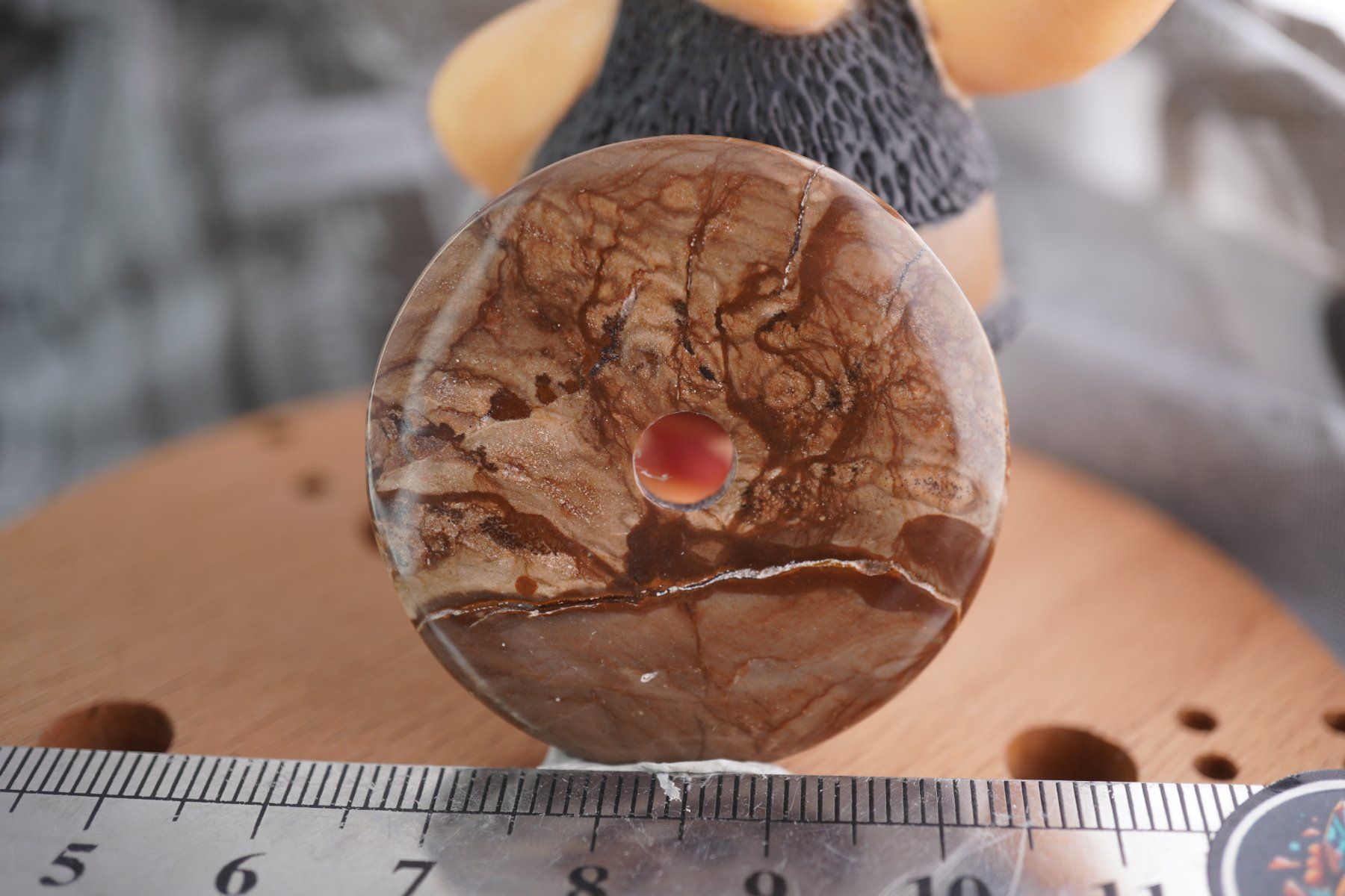 Mineralien & Heilsteine: Landschaft Jasper Pi Scheibe  ca40mm    ab  1.-     Räumung – Neu und originalverpackt aus Eschenbach SG von topstone 2