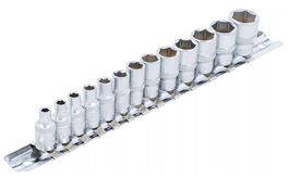 Steckschlüssel-Einsatz, Sechskant, (1/4), 4-14mm, 13-tlg.