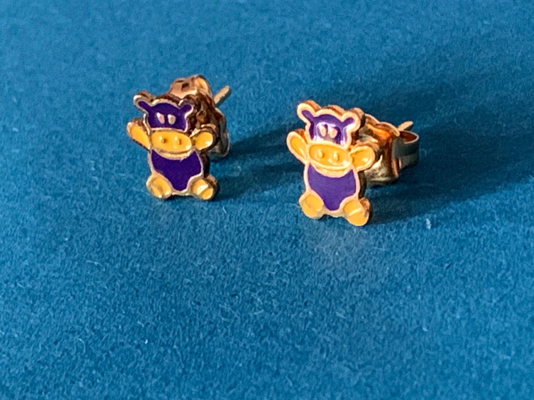 Ohrringe & -stecker: Ohrenstecker Kind Nilpferd Violett – Gebraucht aus Dittingen von Bijoubelle 4