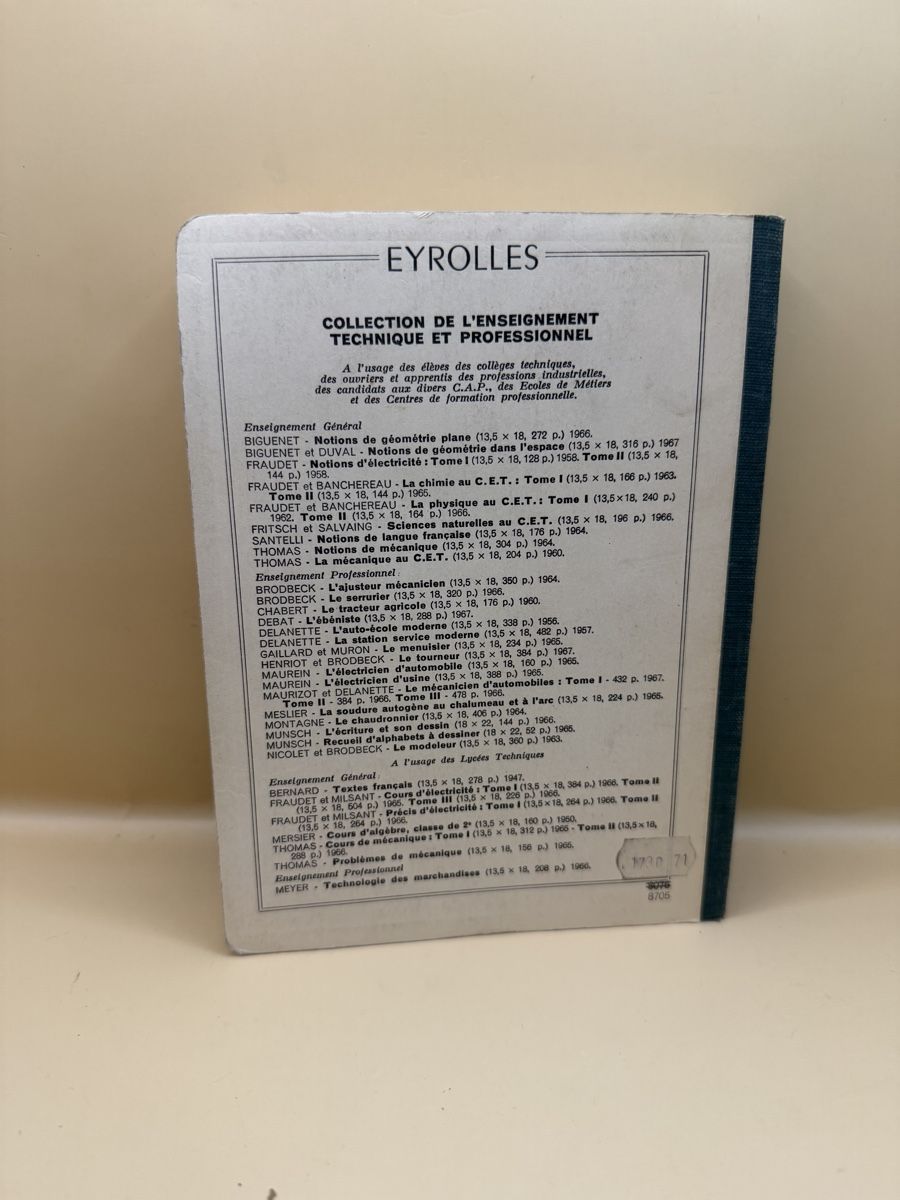 Libri: Le Tourneur - Construction mécanique - Eyrolles 1967 – Usato da Genève venduto da sho_67qj 1