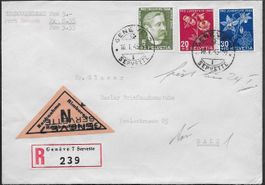 1945 R/NN Kleber Brief GENÈVE PJ Frankatur interess. ab 1.--