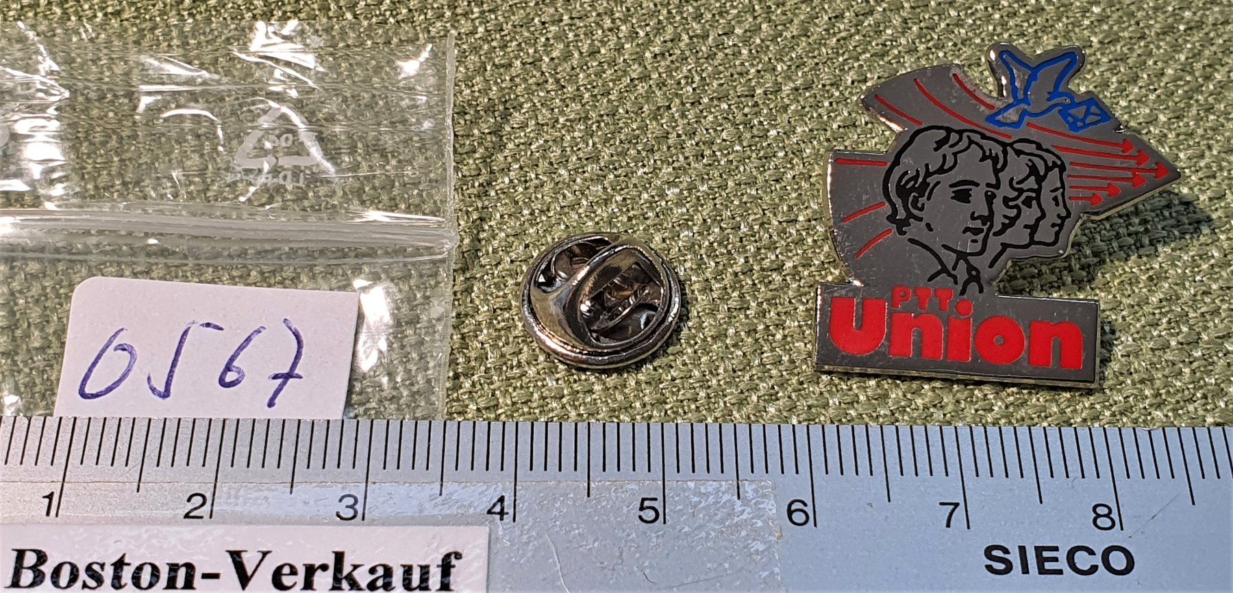 Placchette & Badge: O567 - Pin Die Post PTT Union – Usato da Reinach BL venduto da Boston-Verkauf 1
