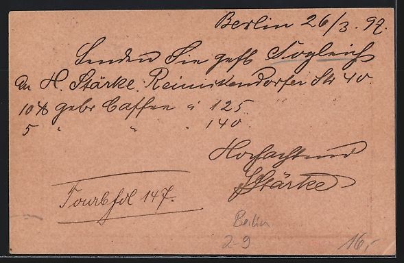 Ansichtskarten: Berlin, Berl. Packetfahrt-A.-G., Private – Gebraucht aus Berlin von bartko-reher 1