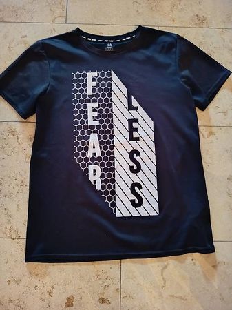 Sport T- SHIRT schwarz f. Jungs, Gr. 170