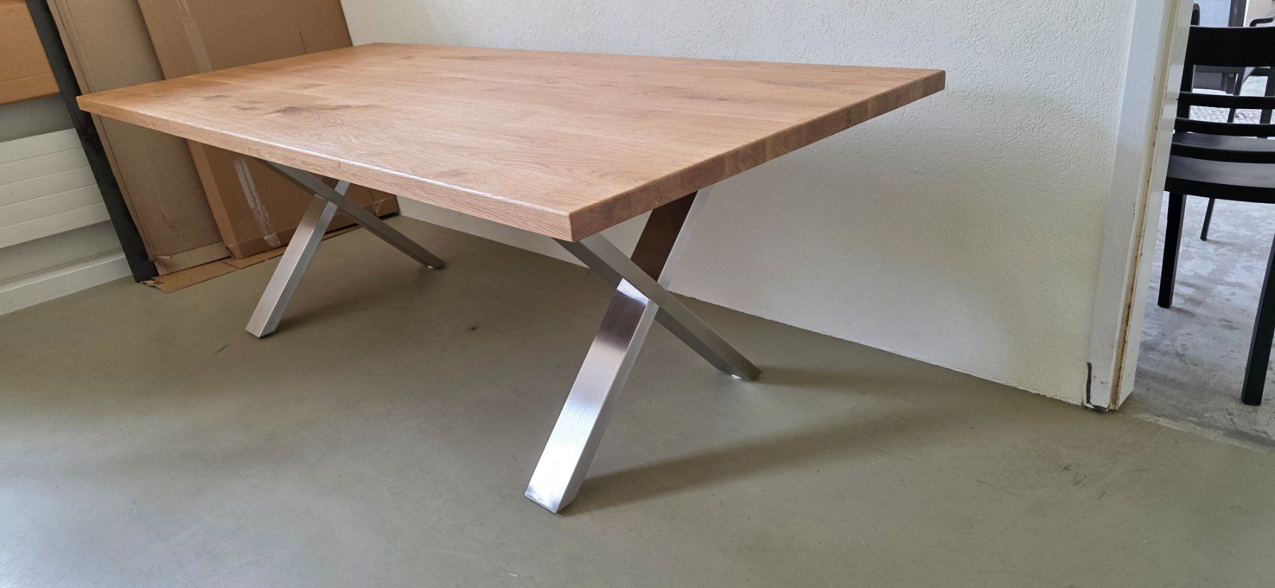 Tavoli: Tisch Eiche Massiv 220x100cm – Nuovo e nell'imballaggio originale da Lützelflüh-Goldb venduto da Rampenverkauf_72_ 3