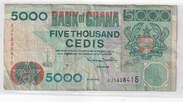 5000 CEDIS - MAGGIO 1998 - GHANA