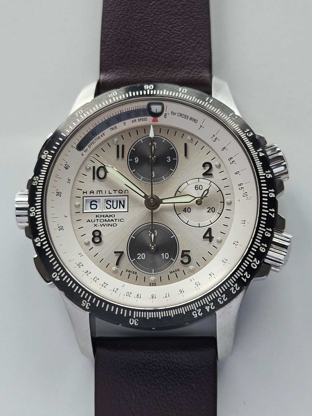 Hamilton Orologi: 448 Hamilton Khaki X-Wind Automatic Day Date – Usato da Berikon venduto da mmm21