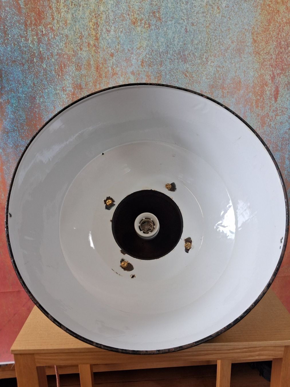 Lampen: Restaurierte Emaille Industrie Lampe – Gebraucht aus Winterthur von lampenretter 1