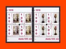 Viererblock-Serie "100 Jahre DADA" (2016)